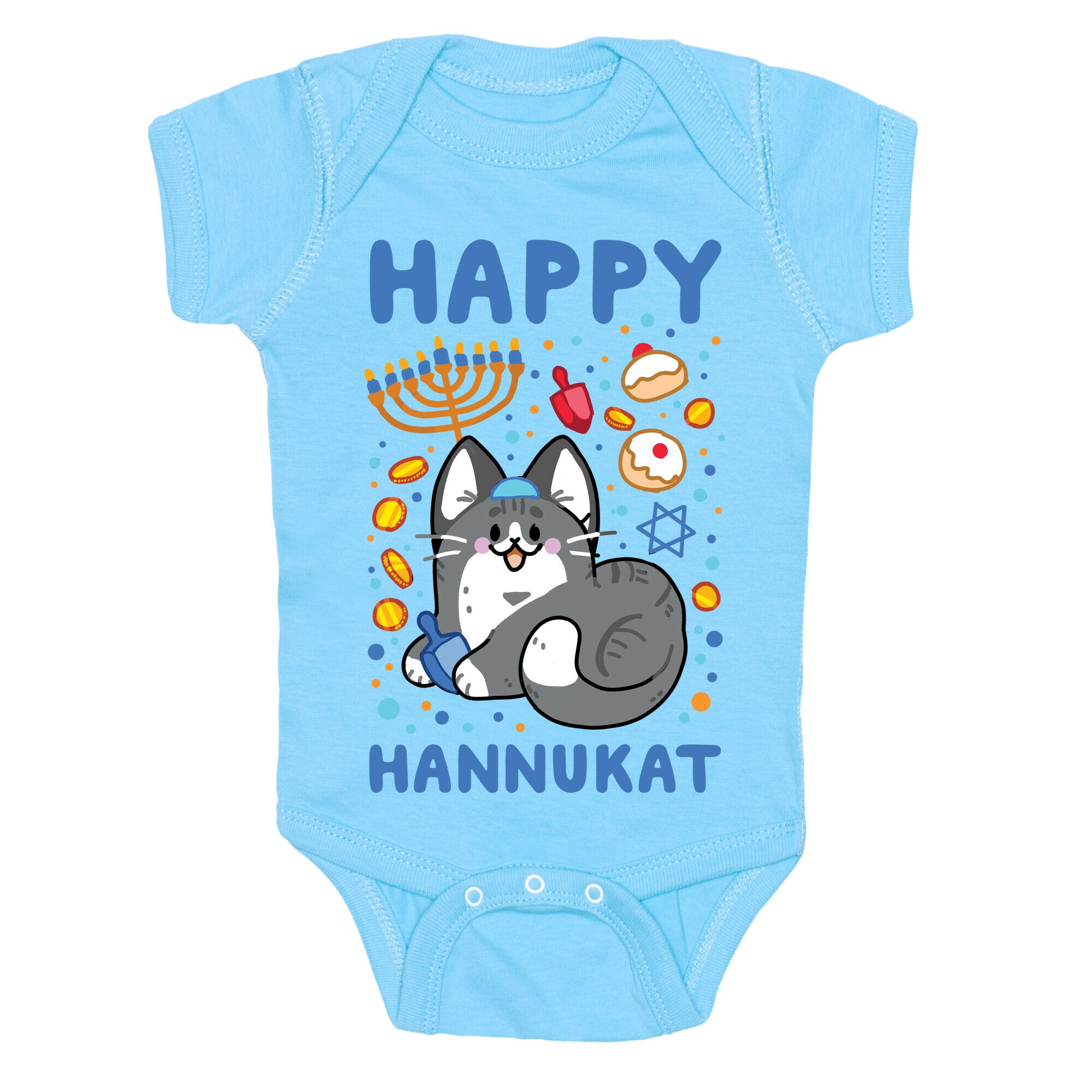 Happy Hannukat Baby One Piece
